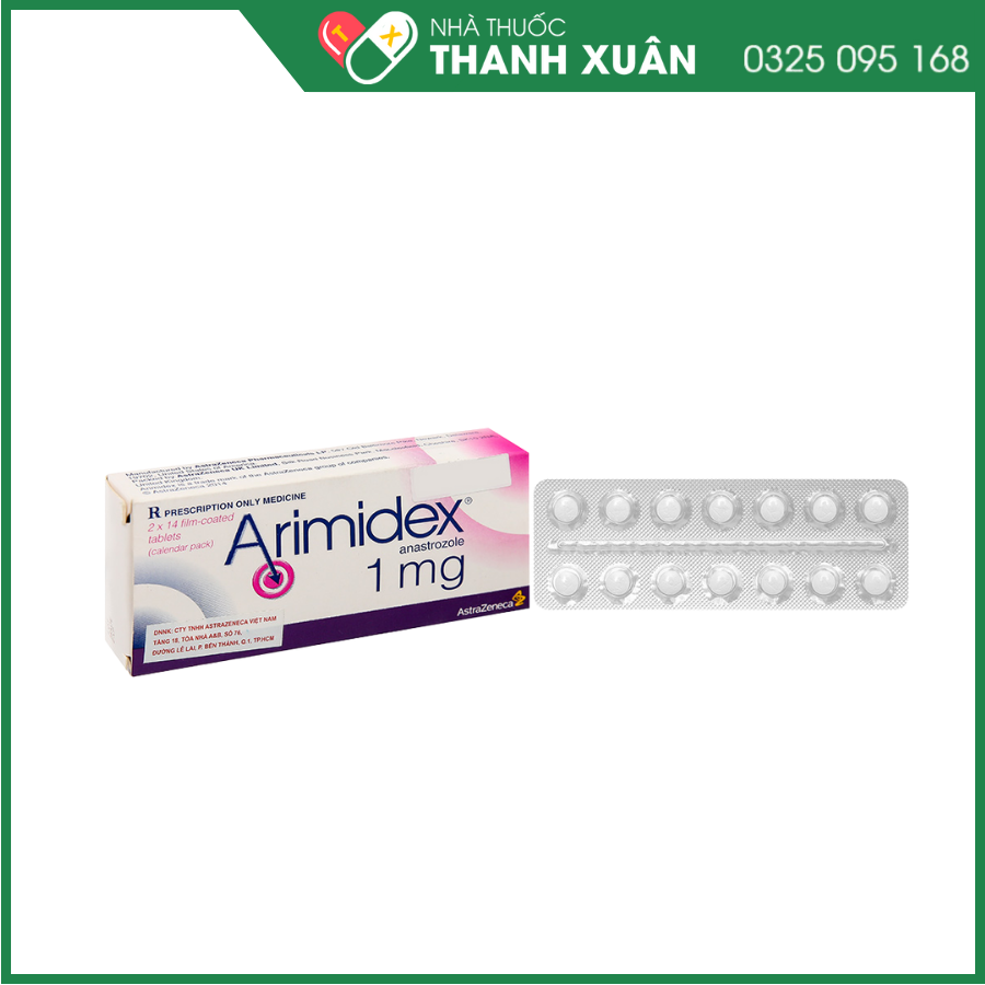 Arimidex 1mg - điều trị hỗ trợ cho phụ nữ sau mãn kinh bị ung thư vú giai đoạn sớm